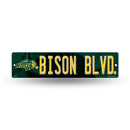 NCAA North Dakota State Bisons Plastic 4" x 16" Street Sign By Rico Industries