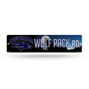 NCAA Nevada-Reno Wolf Pack Plastic 4" x 16" Street Sign By Rico Industries