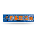 NCAA Wisconsin-Platteville Pioneers Plastic 4" x 16" Street Sign By Rico Industries