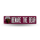 NCAA Montana Grizzlies Plastic 4" x 16" Street Sign By Rico Industries