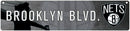 NBA Brooklyn Nets Plastic 4" x 16" Street Sign By Rico Industries
