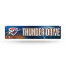 NBA Oklahoma City Thunder Plastic 4" x 16" Street Sign By Rico Industries
