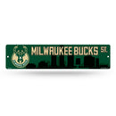 NBA Milwaukee Bucks Plastic 4" x 16" Street Sign By Rico Industries