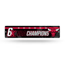 NBA Chicago Bulls Plastic 4" x 16" Street Sign By Rico Industries