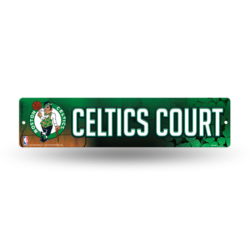 NBA Boston Celtics Plastic 4" x 16" Street Sign By Rico Industries