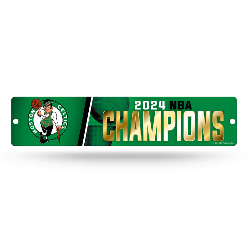 Boston Celtics 2024 NBA Champions Plastic Street Sign