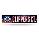 Los Angeles Clippers Plastic Street Sign (4x16")