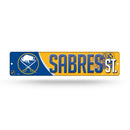 NHL Buffalo Sabres Plastic 4" x 16" Street Sign By Rico Industries