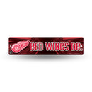 NHL Detroit Red Wings Plastic 4" x 16" Street Sign By Rico Industries