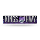 NBA Sacramento Kings Plastic 4" x 16" Street Sign By Rico Industries