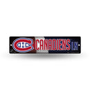 NHL Montreal Canadiens Plastic 4" x 16" Street Sign By Rico Industries