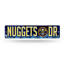 NBA Denver Nuggets Plastic 4" x 16" Street Sign By Rico Industries