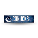 NHL Vancouver Canucks Plastic 4" x 16" Street Sign By Rico Industries
