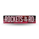 NBA Houston Rockets Plastic 4" x 16" Street Sign By Rico Industries