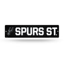 NBA San Antonio Spurs Plastic 4" x 16" Street Sign By Rico Industries
