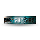 NHL San Jose Sharks Plastic 4" x 16" Street Sign By Rico Industries