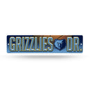 NBA Memphis Grizzlies Plastic 4" x 16" Street Sign By Rico Industries