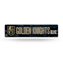 NHL Vegas Golden Knights Plastic 4" x 16" Street Sign By Rico Industries