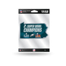Philadelphia Eagles 2 Time Super Bowl Champions Home State Sticker