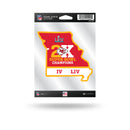 Chiefs 2 Time Super Bowl Champions Home State Sticker