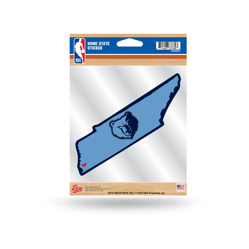 Memphis Grizzlies Home State Sticker