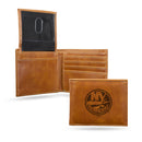 NHL New York Islanders Laser Engraved Bill-fold Wallet - Slim Design - Great Gift By Rico Industries