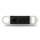 NFL Rico Industries Panthers Laser Engraved Black Bar Blade