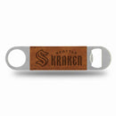 NHL Rico Industries Seattle Kraken Laser Engraved Bar Blade - Brown