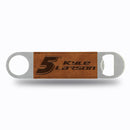 Kyle Larson No. 5 Laser Engraved Bottle Opener - Brown