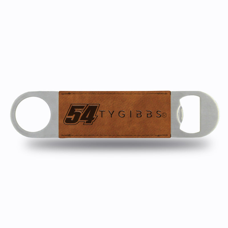 Ty Gibbs No. 54 Laser Engraved Bottle Opener - Brown