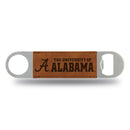 NCAA Rico Industries Alabama University Laser Engraved BrownÂ Bar Blade