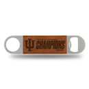 Indiana University 2026 Football National Champions Laser Engraved Bar Blade - Brown