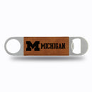 Michigan Wolverines Brown Laser Engraved Bar Blade