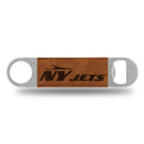 New York Jets Laser Engraved Bar Blade - Brown