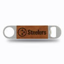 NFL Rico Industries Steelers Wordmark Laser Engraved Bar Blade - Brown
