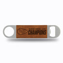 Chiefs 2024 Super Bowl LVIII Champions Laser Engraved Bar Blade - Brown