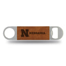 Nebraska Cornhuskers Laser Engraved Bar Blade - Brown
