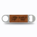 NBA Rico Industries Thunder Brown Laser Engraved Bar Blade