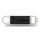 NHL Rico Industries Penguins Laser Engraved Black Bar Blade