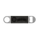 Bruins Laser Engraved Black Bar Blade