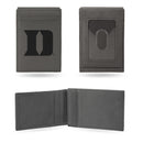 Duke Blue Devils Laser Engraved Gray Front Pocket Wallet