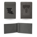 Louisiana Tech Laser Engraved Front Pocket Wallet - Gray