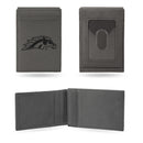 Western Michigan Broncos Laser Engraved Front Pocket Wallet - Gray