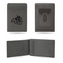 Abilene Christian Laser Engraved Gray Front Pocket Wallet