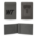 West Texas A&M Laser Engraved Front Pocket Wallet - Gray