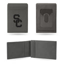 Southern California Laser Engraved Gray Front Pocket Wallet