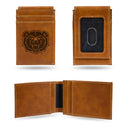 Missouri State Laser Engraved Front Pocket Wallet - Brown