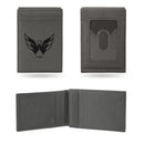 Capitals Laser Engraved Front Pocket Wallet - Gray