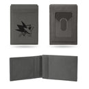Sharks Laser Engraved Front Pocket Wallet - Gray