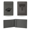 Wild Laser Engraved Front Pocket Wallet - Gray